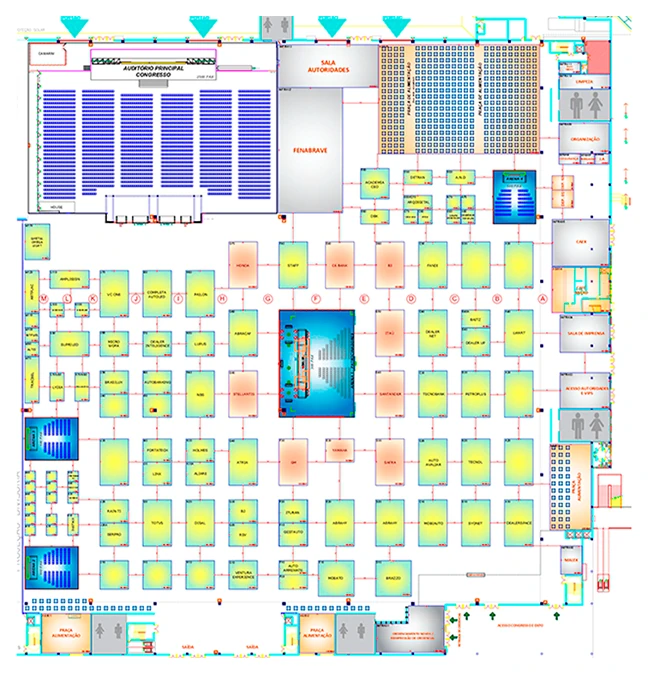 Planta oficial do evento